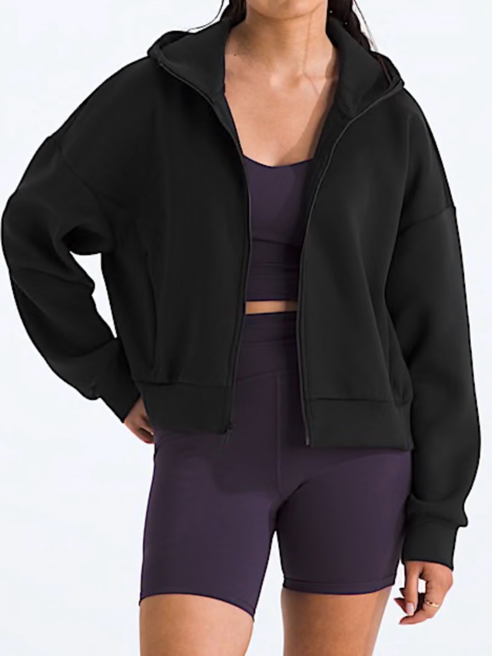 The North Face Women’s Jaida Full-Zip Hooded Jacket Oversized Black Size XL